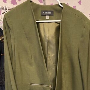 Evan Picone Olive Green Blazer